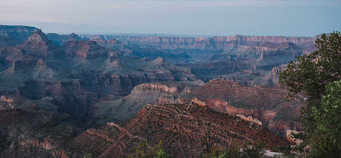 A panoramic Grand Canyon landscape