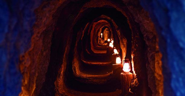 Interior of the Techatticup gold mine.